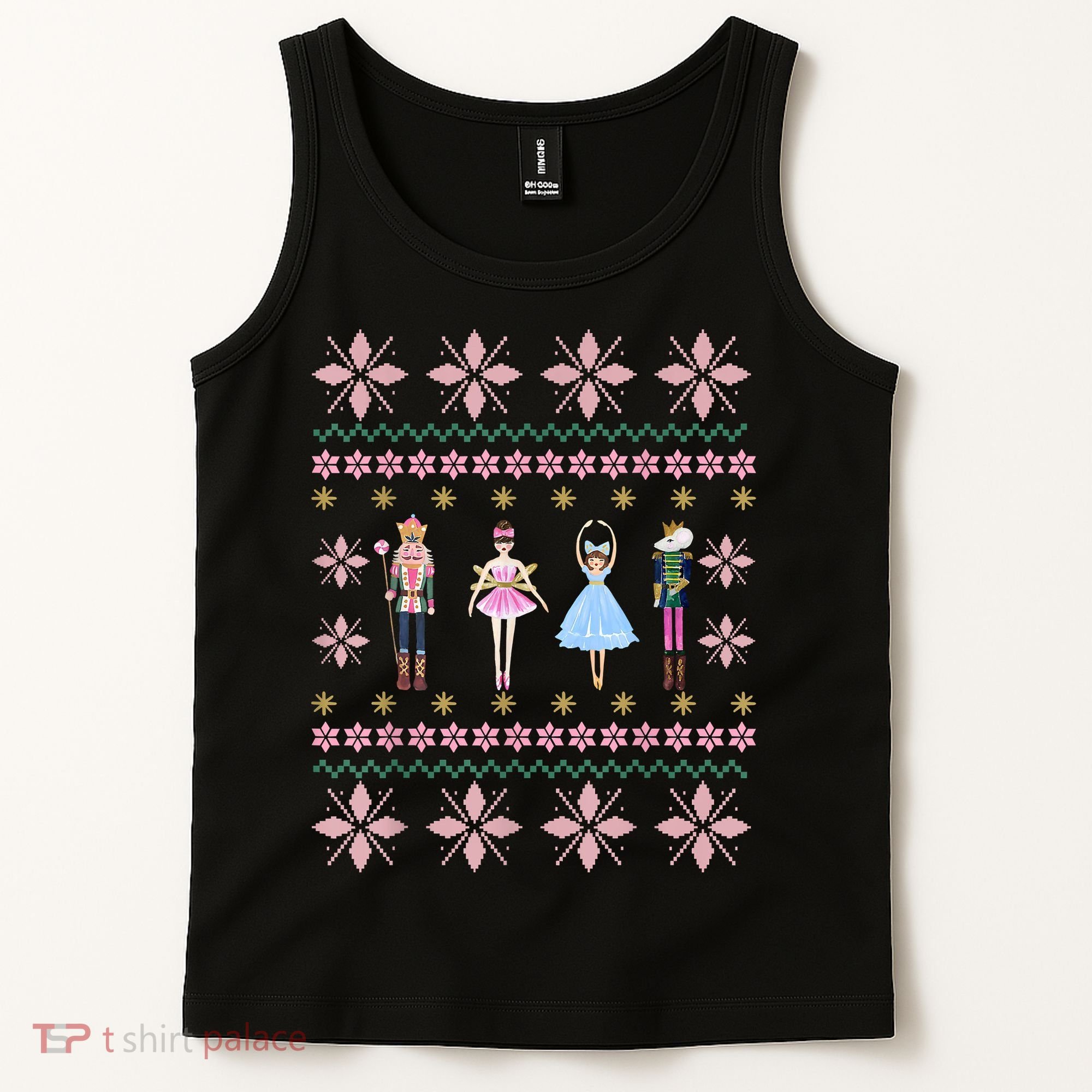 Christmas Nutcracker Squad Ballet Dance Funny Xmas Holiday Tank Top
