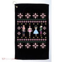 Christmas Nutcracker Squad Ballet Dance Funny Xmas Holiday Golf Towel thumb 0