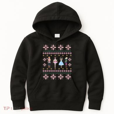 Christmas Nutcracker Squad Ballet Dance Funny Xmas Holiday Kids Hoodie