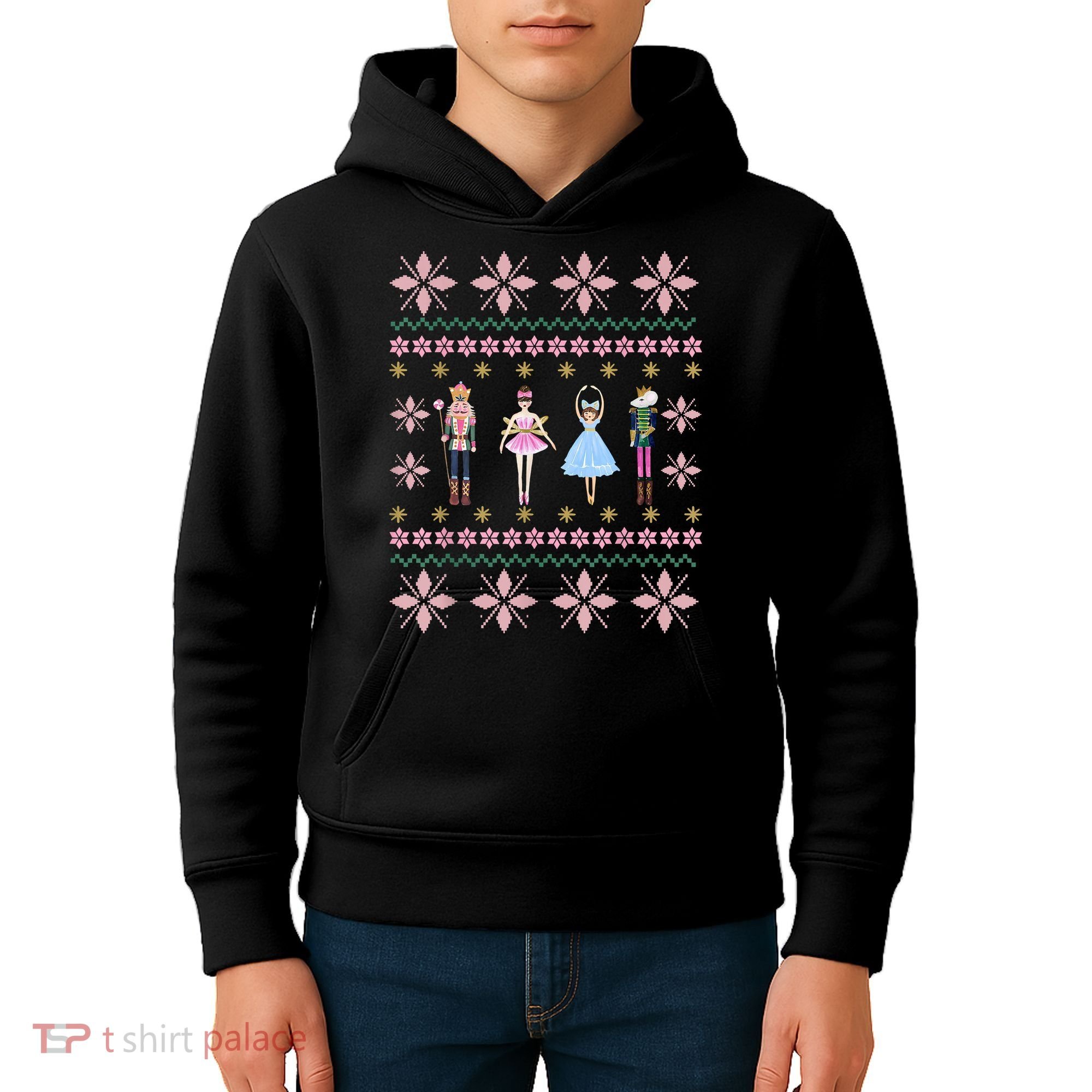 Christmas Nutcracker Squad Ballet Dance Funny Xmas Holiday Kids Hoodie