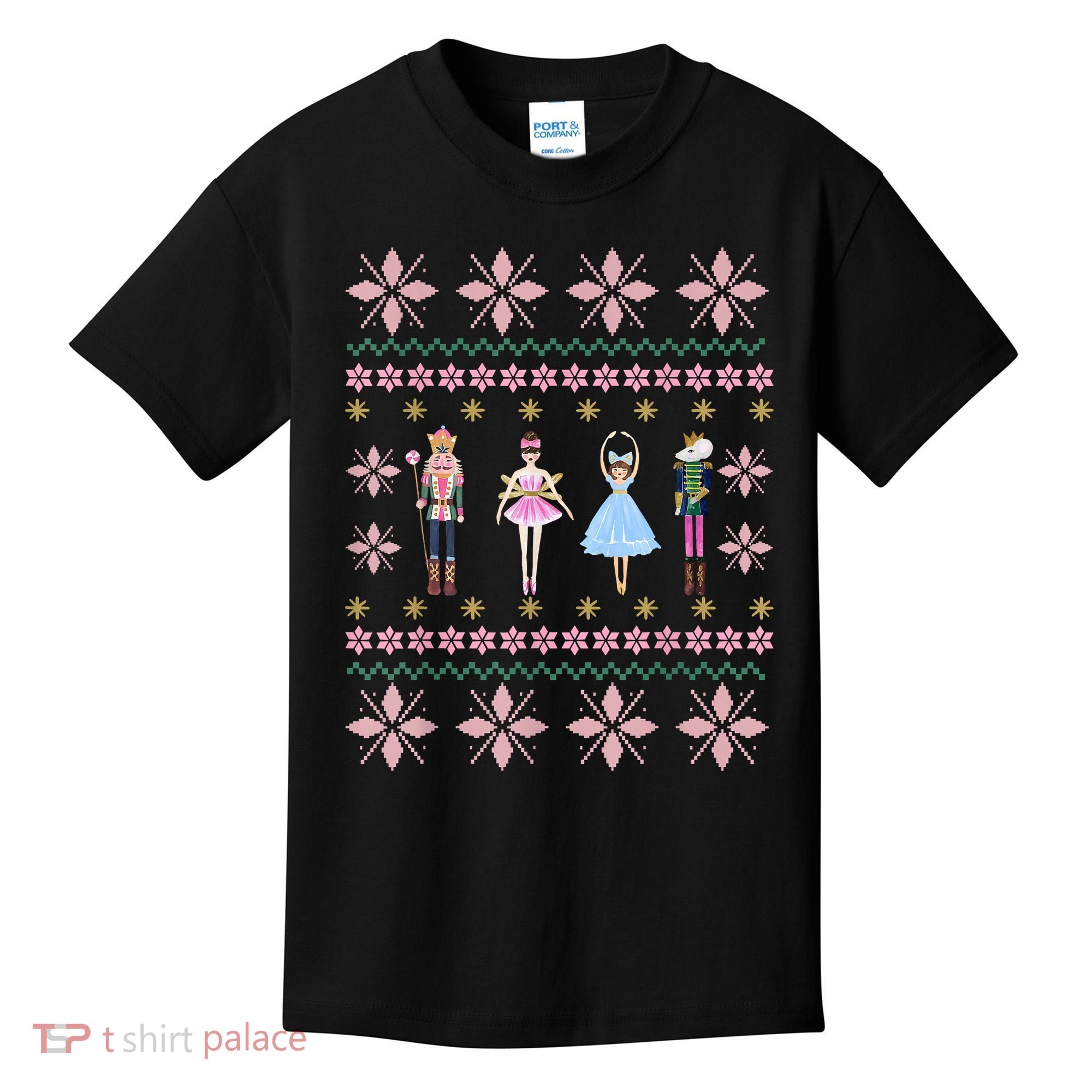 Christmas Nutcracker Squad Ballet Dance Funny Xmas Holiday Kids T-Shirt