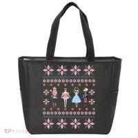 Christmas Nutcracker Squad Ballet Dance Funny Xmas Holiday Tote Bag thumb 0