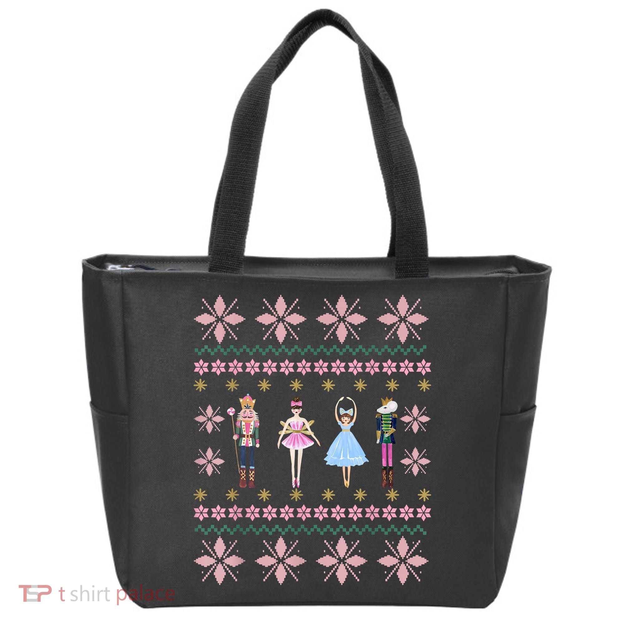 Christmas Nutcracker Squad Ballet Dance Funny Xmas Holiday Tote Bag