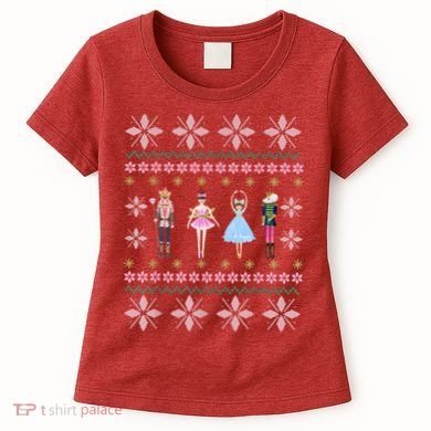 Christmas Nutcracker Squad Ballet Dance Funny Xmas Holiday Women's T-Shirt