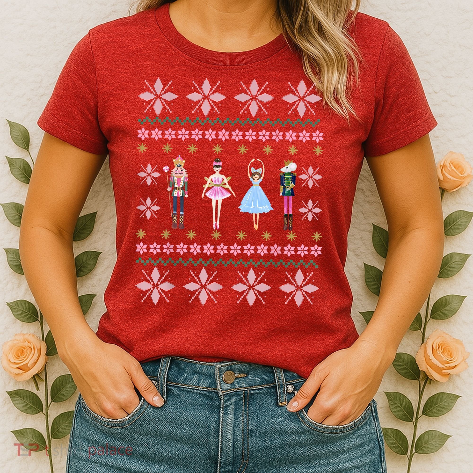 Christmas Nutcracker Squad Ballet Dance Funny Xmas Holiday Women's T-Shirt