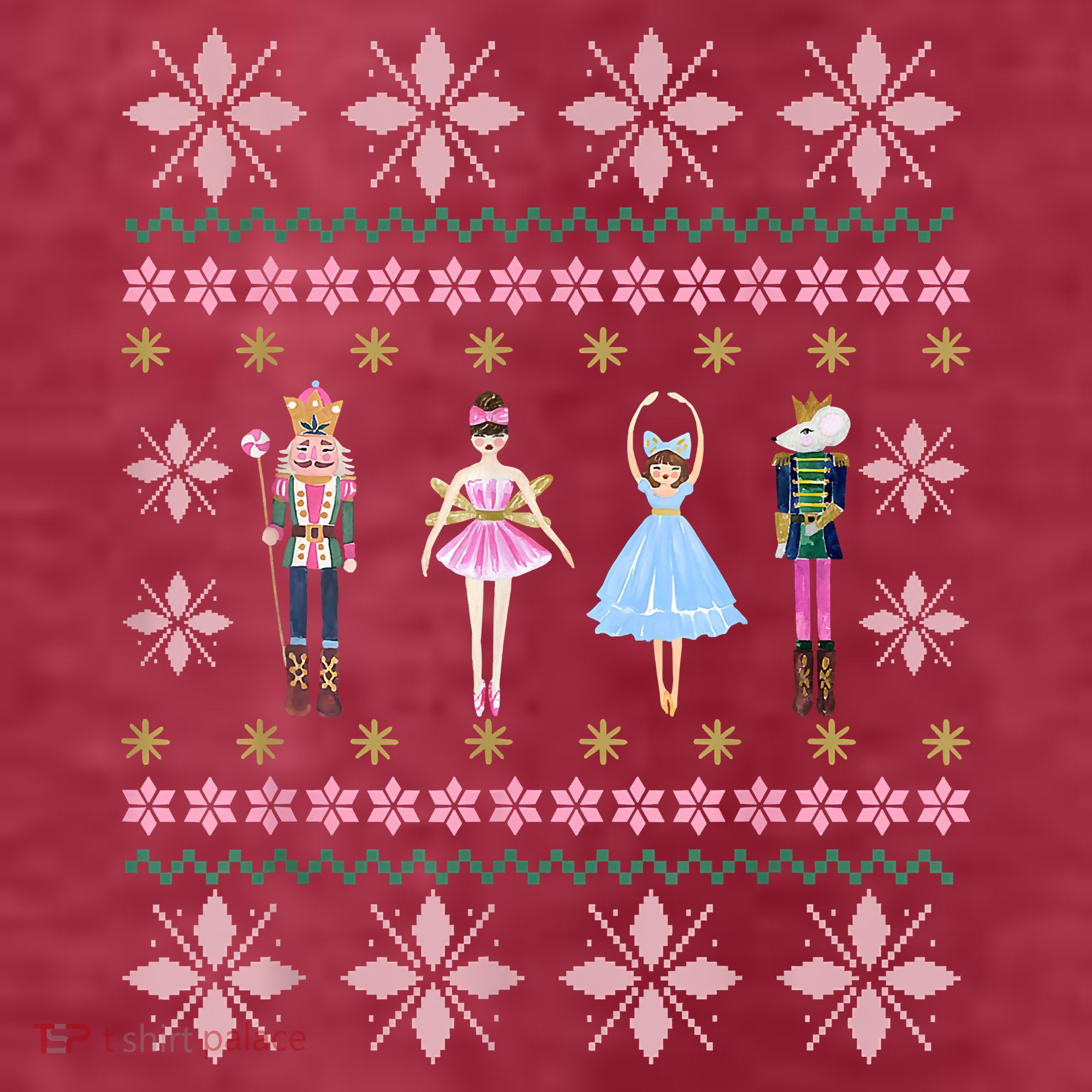 Christmas Nutcracker Squad Ballet Dance Funny Xmas Holiday Women's T-Shirt