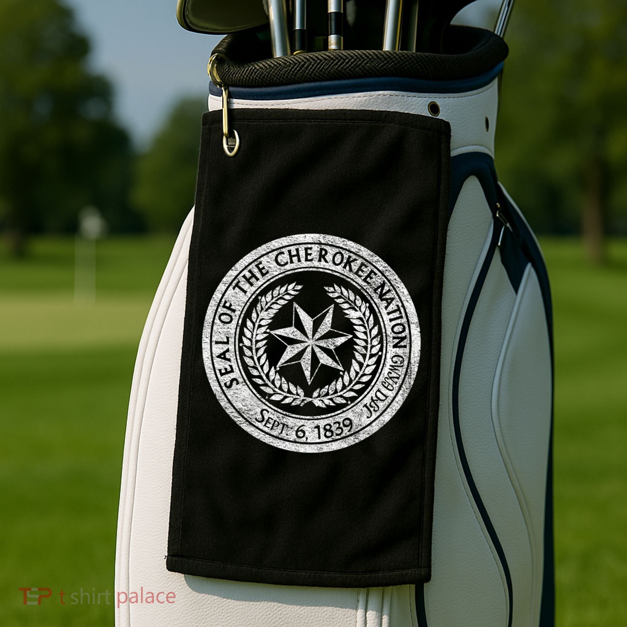 Cherokee Nation Seal Native American Tribe Pride Honor Meaningful Gift Golf Towel