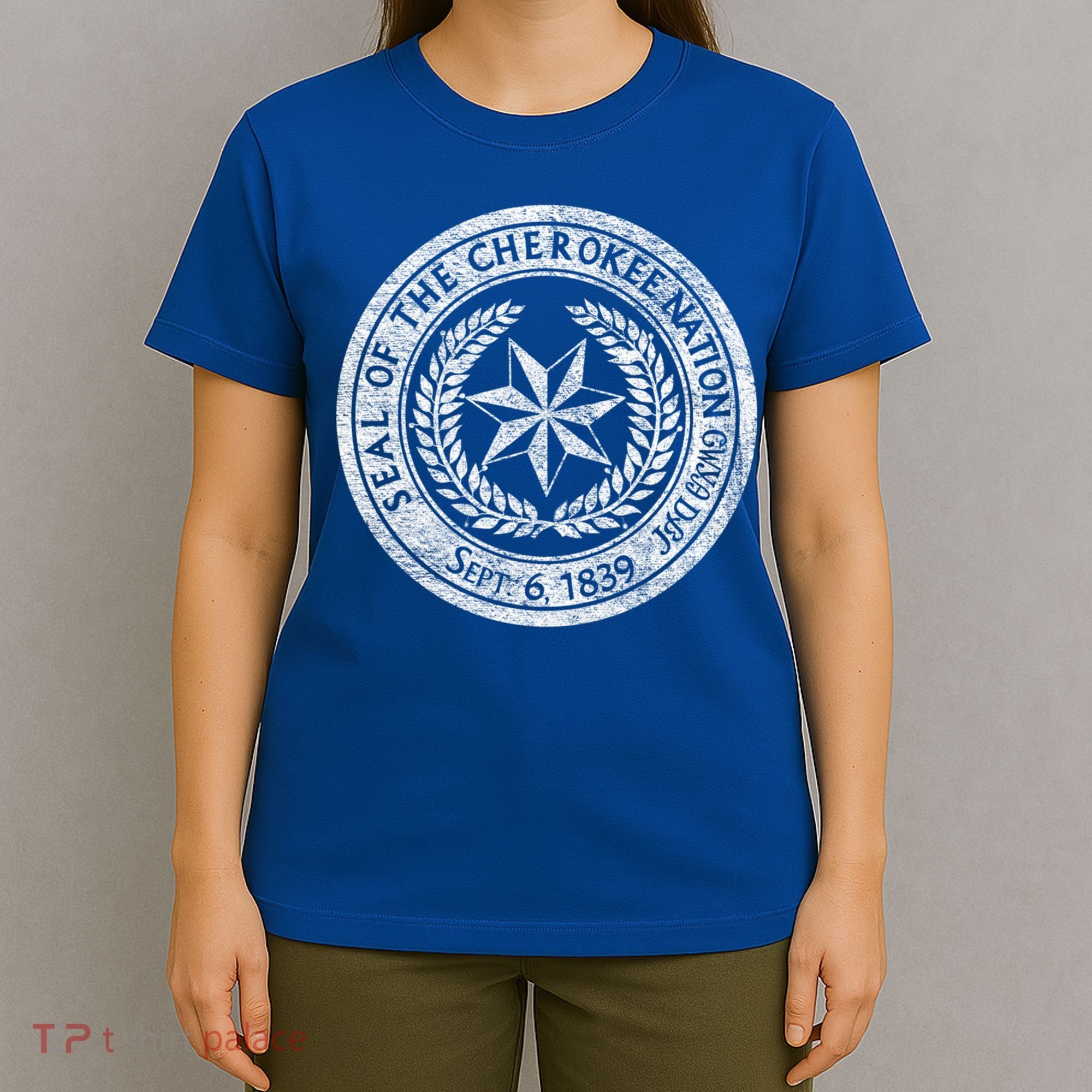 Cherokee Nation Seal Native American Tribe Pride Honor Meaningful Gift T-Shirt