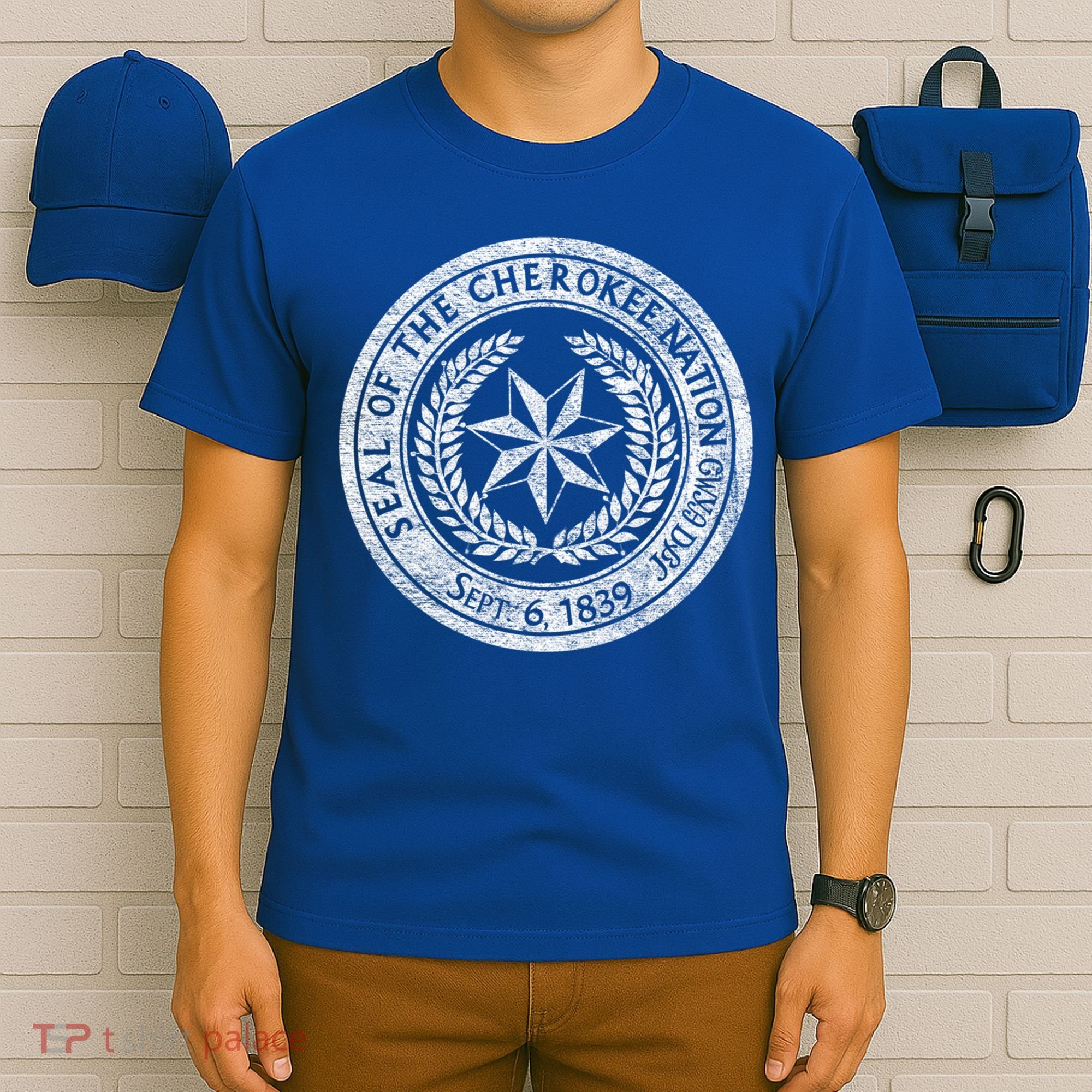 Cherokee Nation Seal Native American Tribe Pride Honor Meaningful Gift T-Shirt