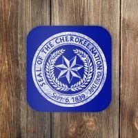 Cherokee Nation Seal Native American Tribe Pride Honor Meaningful Gift Coaster thumb 0