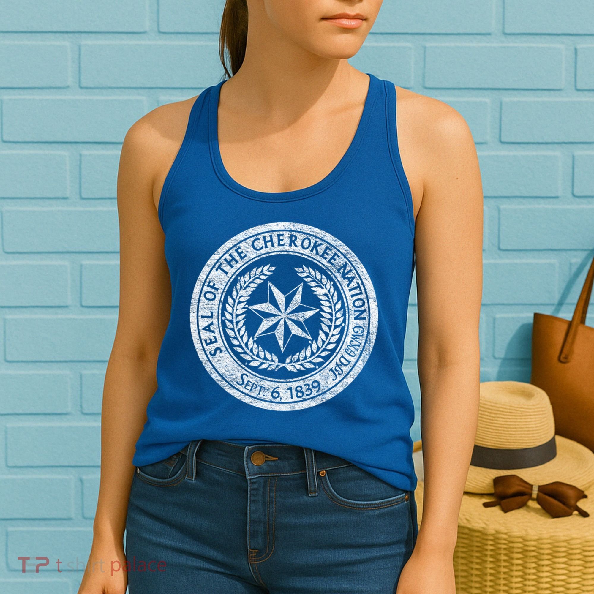 Cherokee Nation Seal Native American Tribe Pride Honor Meaningful Gift Women's Tank Top