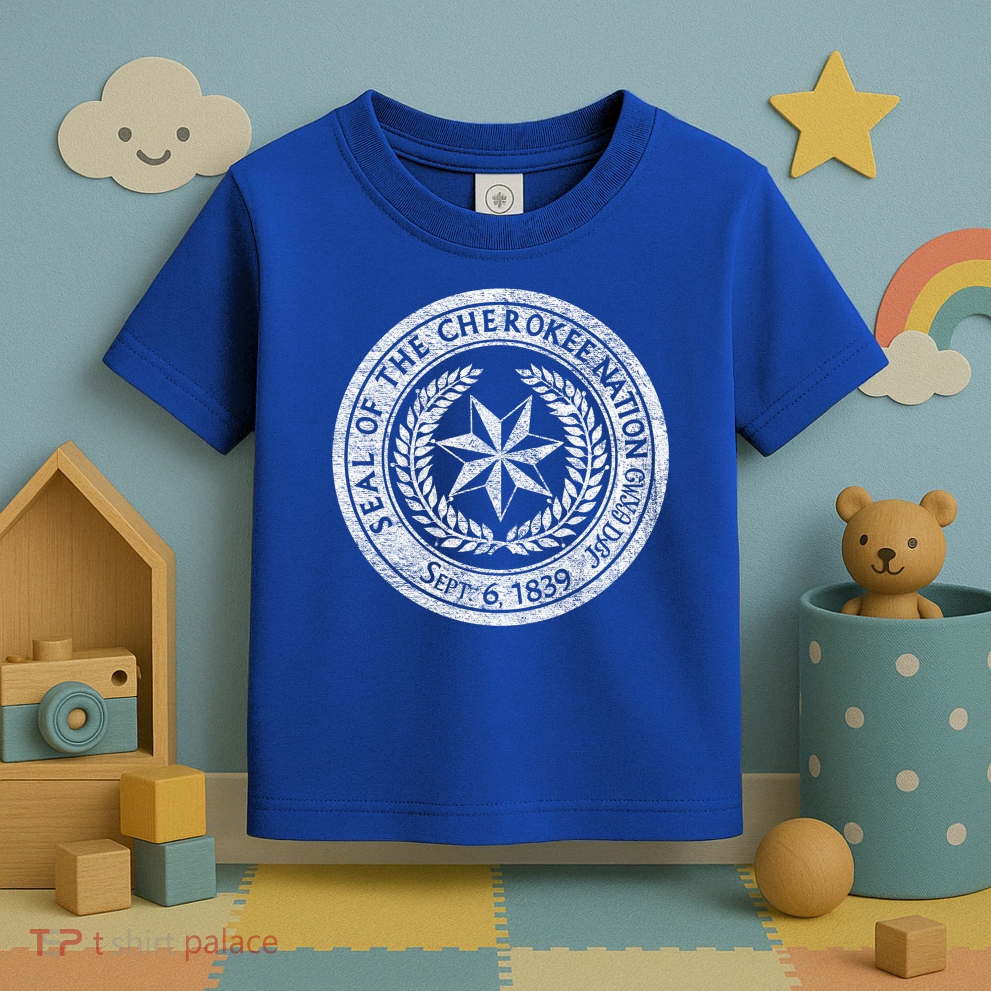 Cherokee Nation Seal Native American Tribe Pride Honor Meaningful Gift Toddler T-Shirt