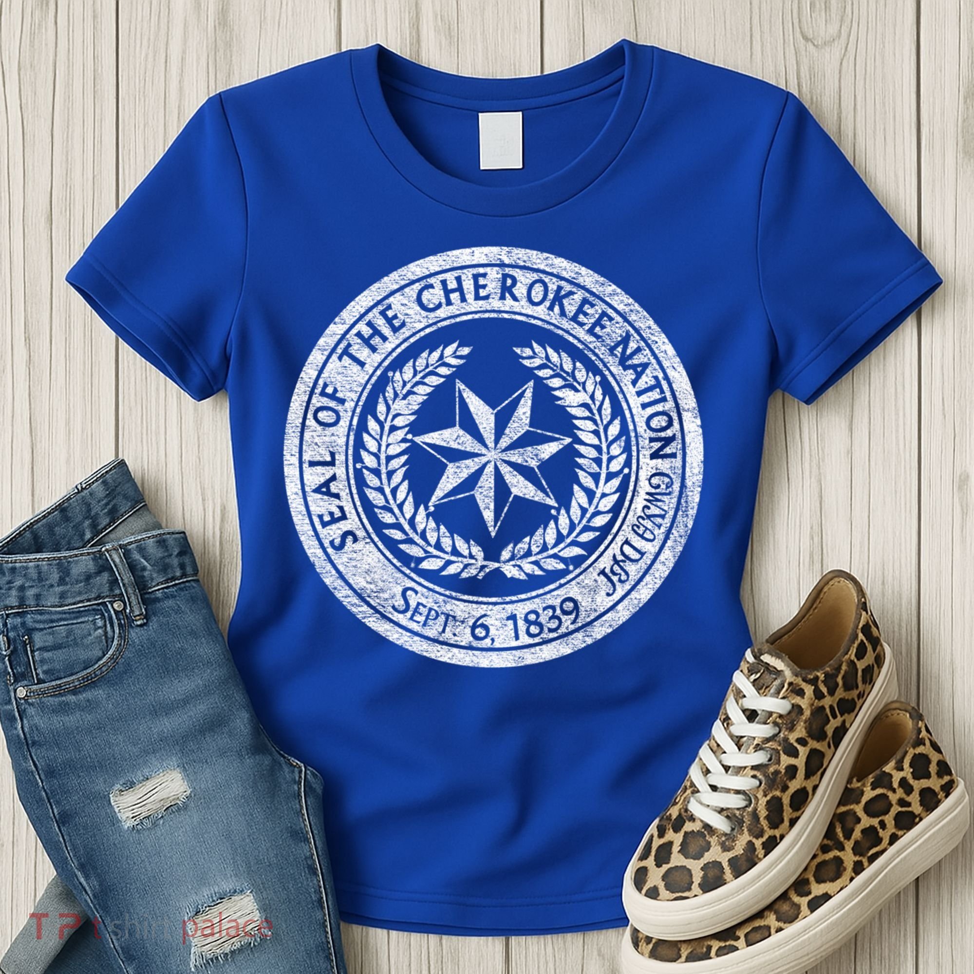 Cherokee Nation Seal Native American Tribe Pride Honor Meaningful Gift Women's T-Shirt