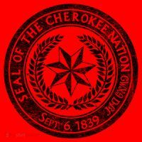 Cherokee Nation Seal Native American Tribe Pride Honor Meaningful Gift Santa Hat thumb 1