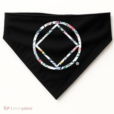 Cool Na Symbol Narcotics Anonymous Na Aa Funny Gift USA-Made Doggie Bandana