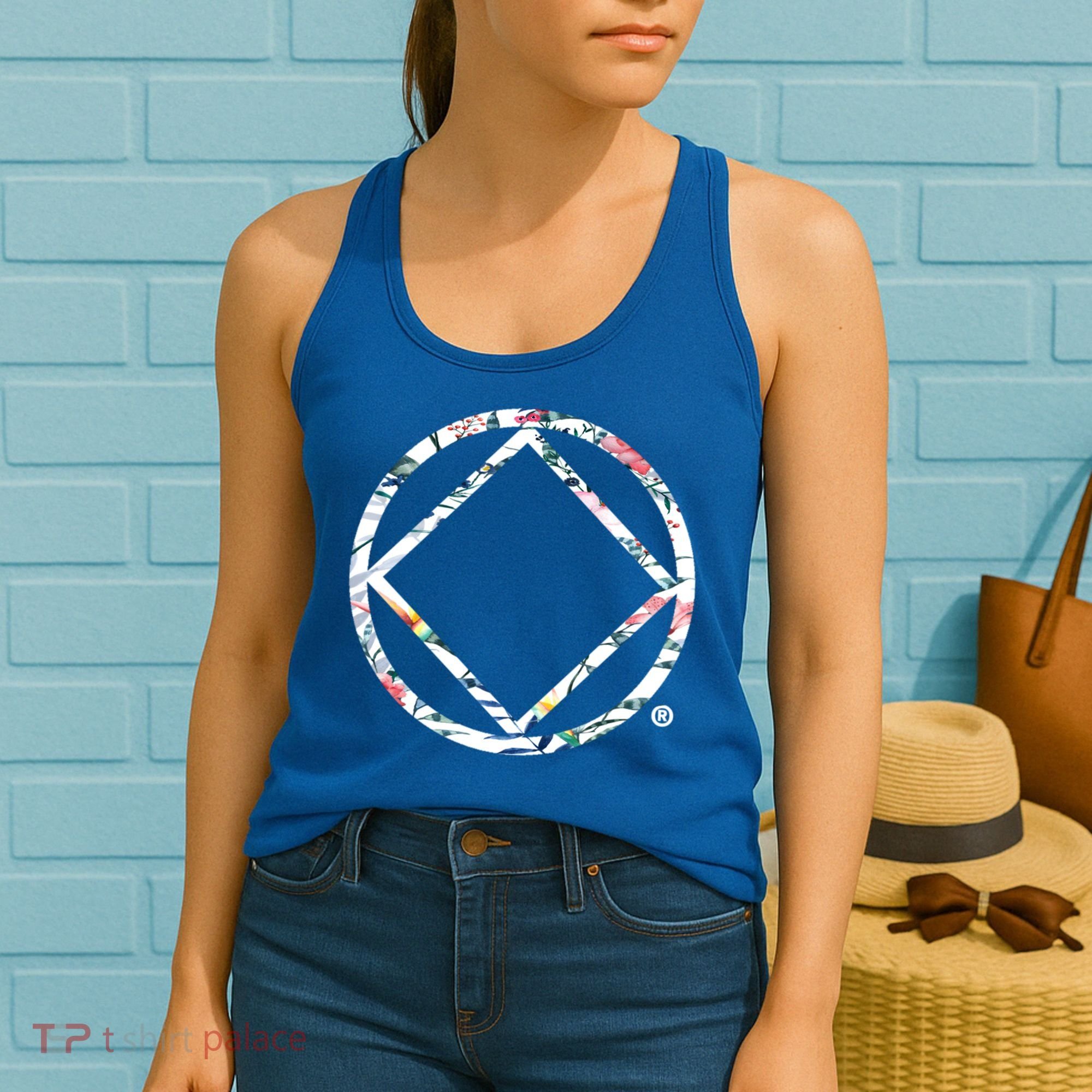 Cool Na Symbol Narcotics Anonymous Na Aa Funny Gift Women's Tank Top