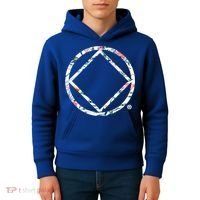 Cool Na Symbol Narcotics Anonymous Na Aa Funny Gift Kids Hoodie thumb 4