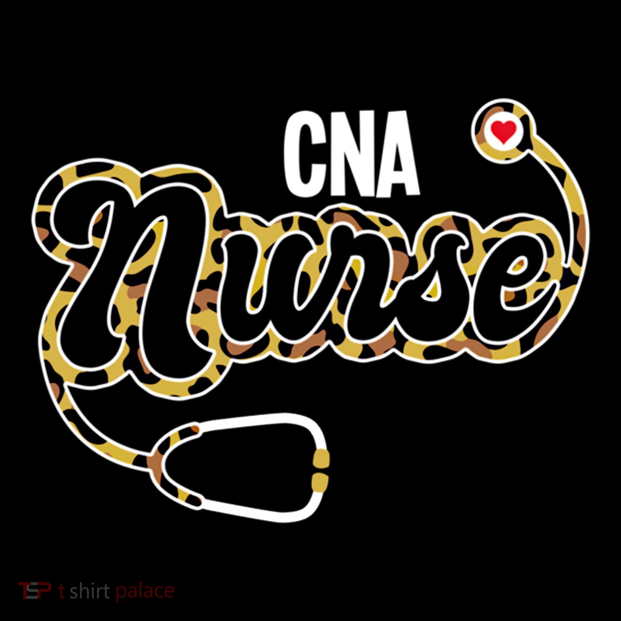 Cna Nurse Stethoscope Leopard Certified Nursing Assistant Funny Gift Women's Hoodie
