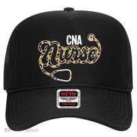 Cna Nurse Stethoscope Leopard Certified Nursing Assistant Funny Gift Hat thumb 0