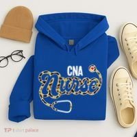 Cna Nurse Stethoscope Leopard Certified Nursing Assistant Funny Gift Hoodie thumb 4
