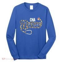 Cna Nurse Stethoscope Leopard Certified Nursing Assistant Funny Gift Long Sleeve Shirt thumb 0
