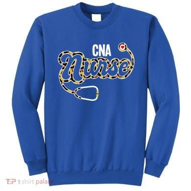 Cna Nurse Stethoscope Leopard Certified Nursing Assistant Funny Gift Sweatshirt