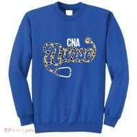 Cna Nurse Stethoscope Leopard Certified Nursing Assistant Funny Gift Sweatshirt thumb 0