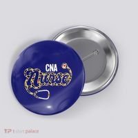 Cna Nurse Stethoscope Leopard Certified Nursing Assistant Funny Gift Button thumb 0