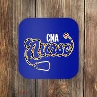 Cna Nurse Stethoscope Leopard Certified Nursing Assistant Funny Gift Coaster thumb 0