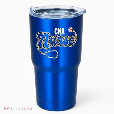 Cna Nurse Stethoscope Leopard Certified Nursing Assistant Funny Gift Tumbler