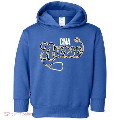 Cna Nurse Stethoscope Leopard Certified Nursing Assistant Funny Gift Toddler Hoodie