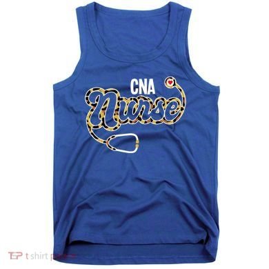 Cna Nurse Stethoscope Leopard Certified Nursing Assistant Funny Gift Tank Top