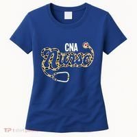 Cna Nurse Stethoscope Leopard Certified Nursing Assistant Funny Gift Women's T-Shirt thumb 0