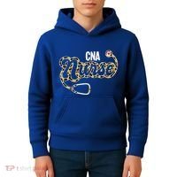 Cna Nurse Stethoscope Leopard Certified Nursing Assistant Funny Gift Kids Hoodie thumb 4