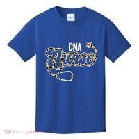 Cna Nurse Stethoscope Leopard Certified Nursing Assistant Funny Gift Kids T-Shirt thumb 0