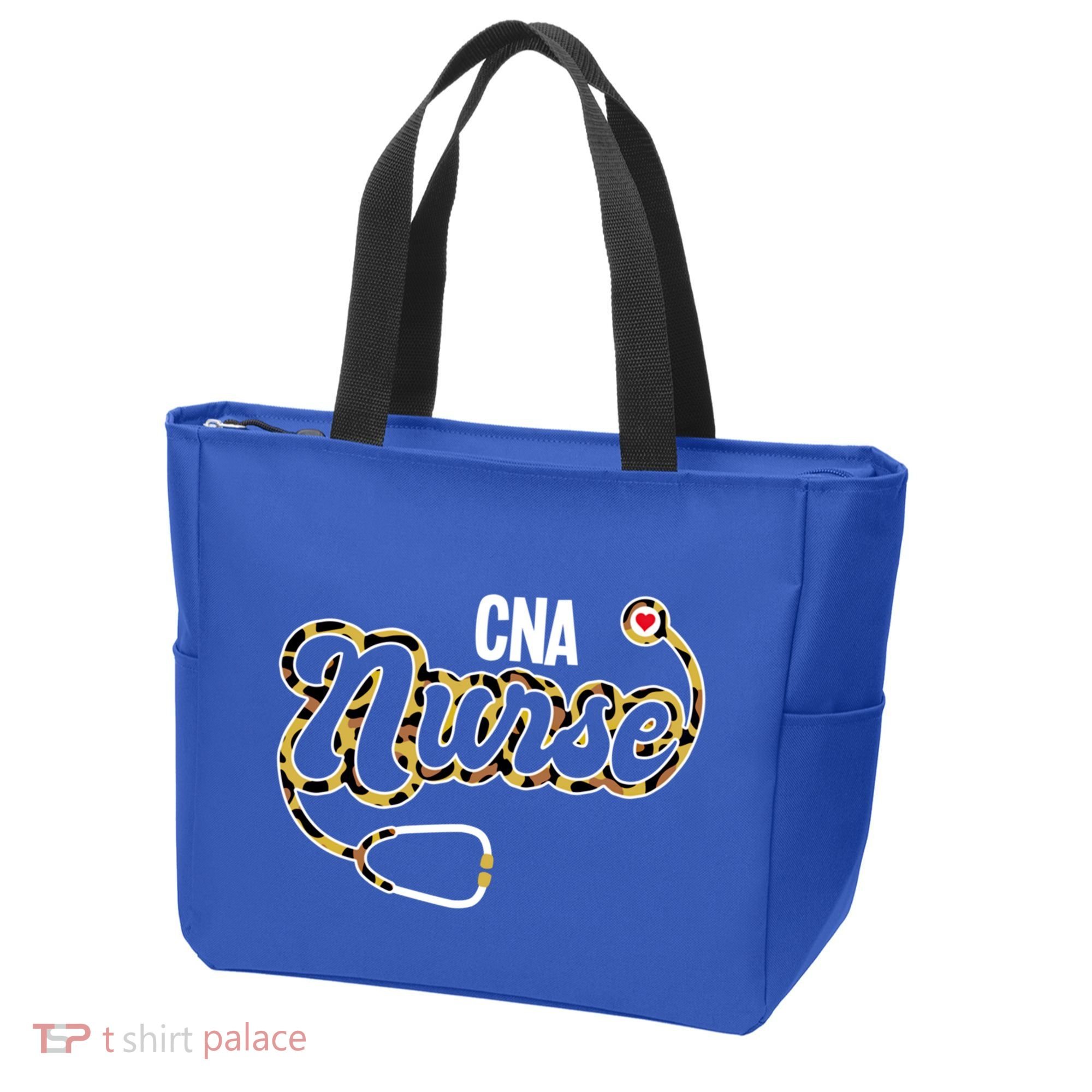 Cna Nurse Stethoscope Leopard Certified Nursing Assistant Funny Gift Tote Bag