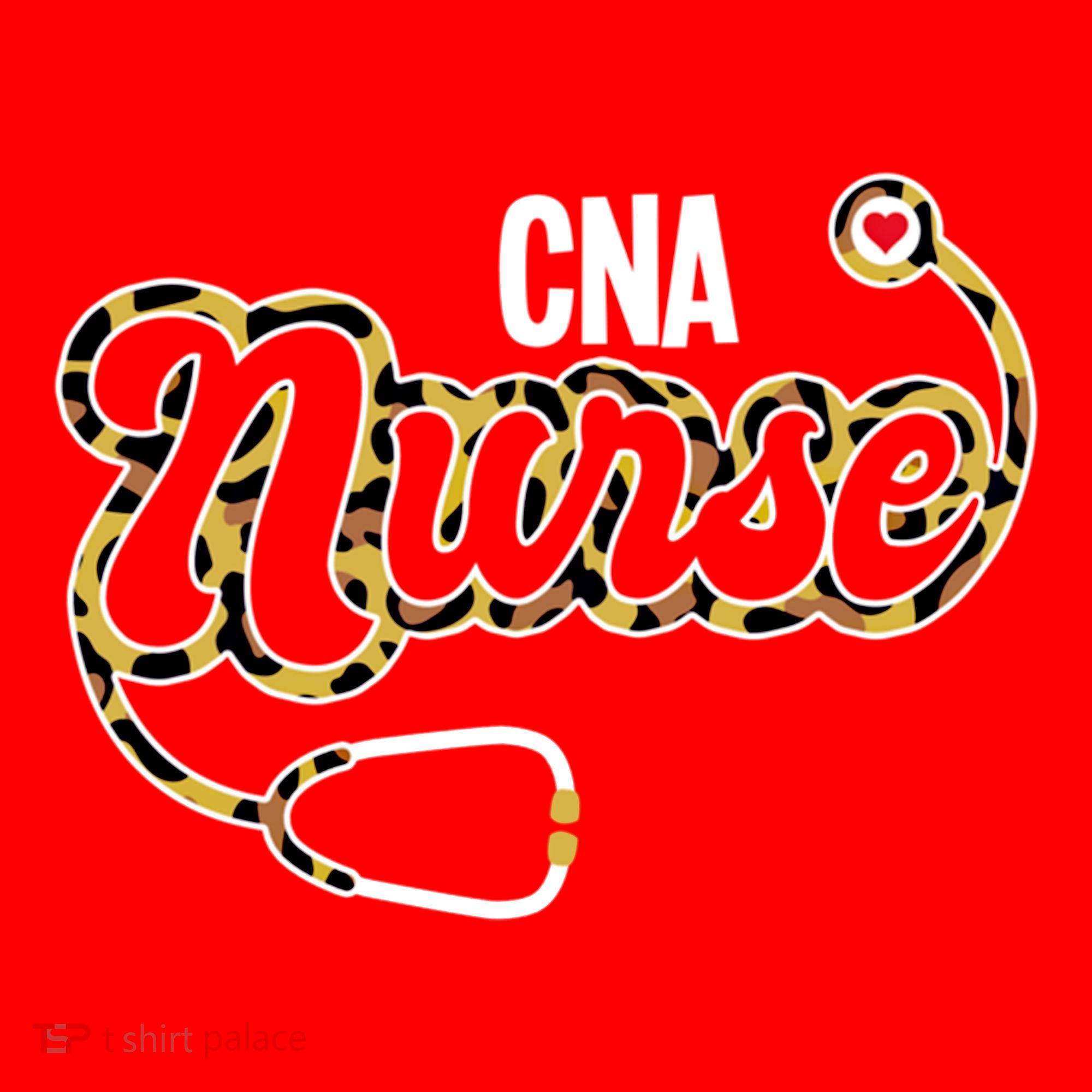 Cna Nurse Stethoscope Leopard Certified Nursing Assistant Funny Gift Santa Hat