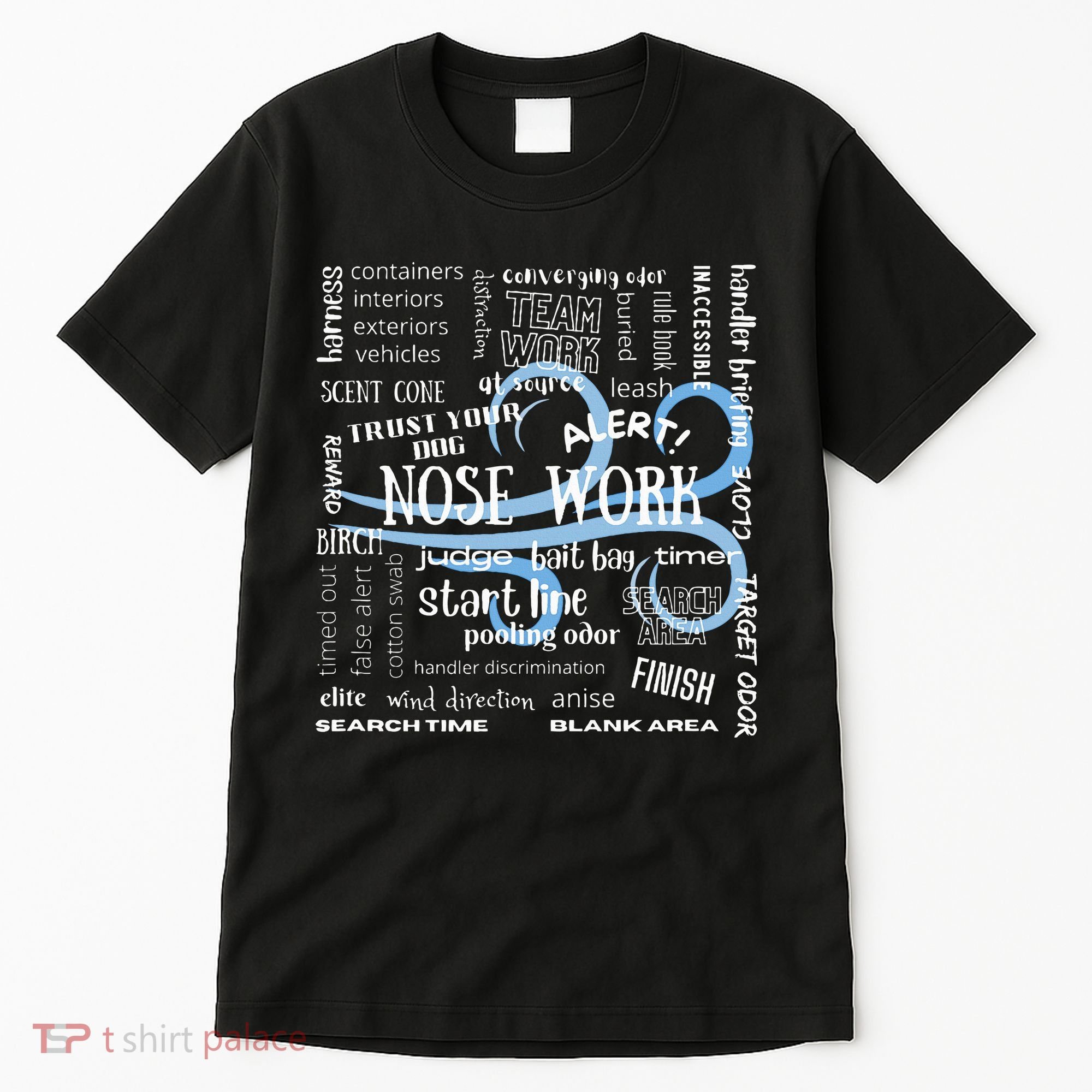 Canine Nosework Sniffer Dog Tall T-Shirt
