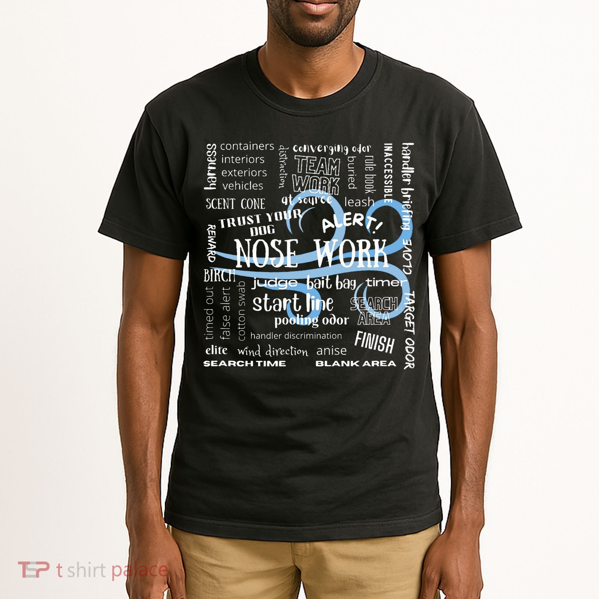 Canine Nosework Sniffer Dog Tall T-Shirt