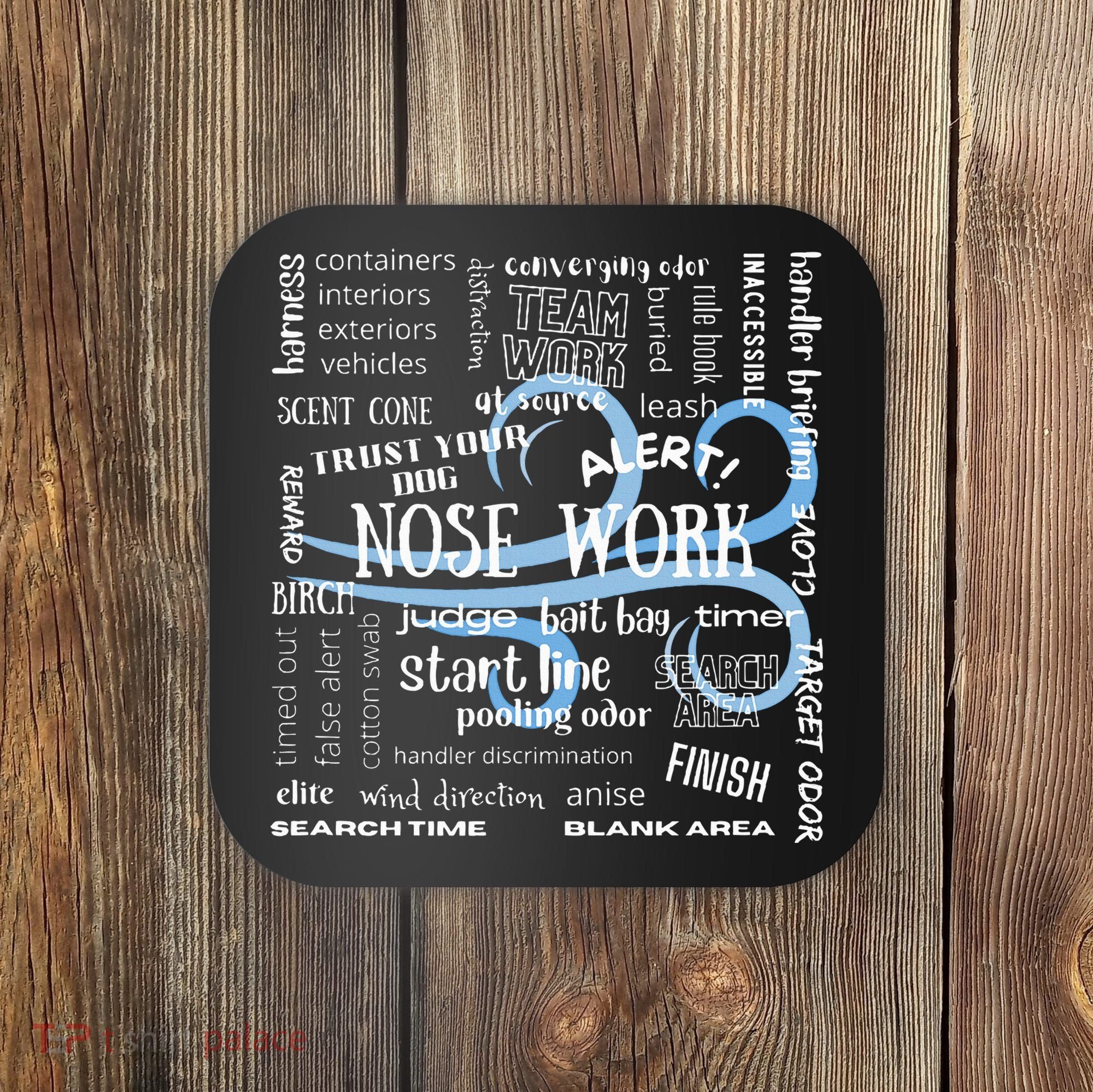 Canine Nosework Sniffer Dog Coaster