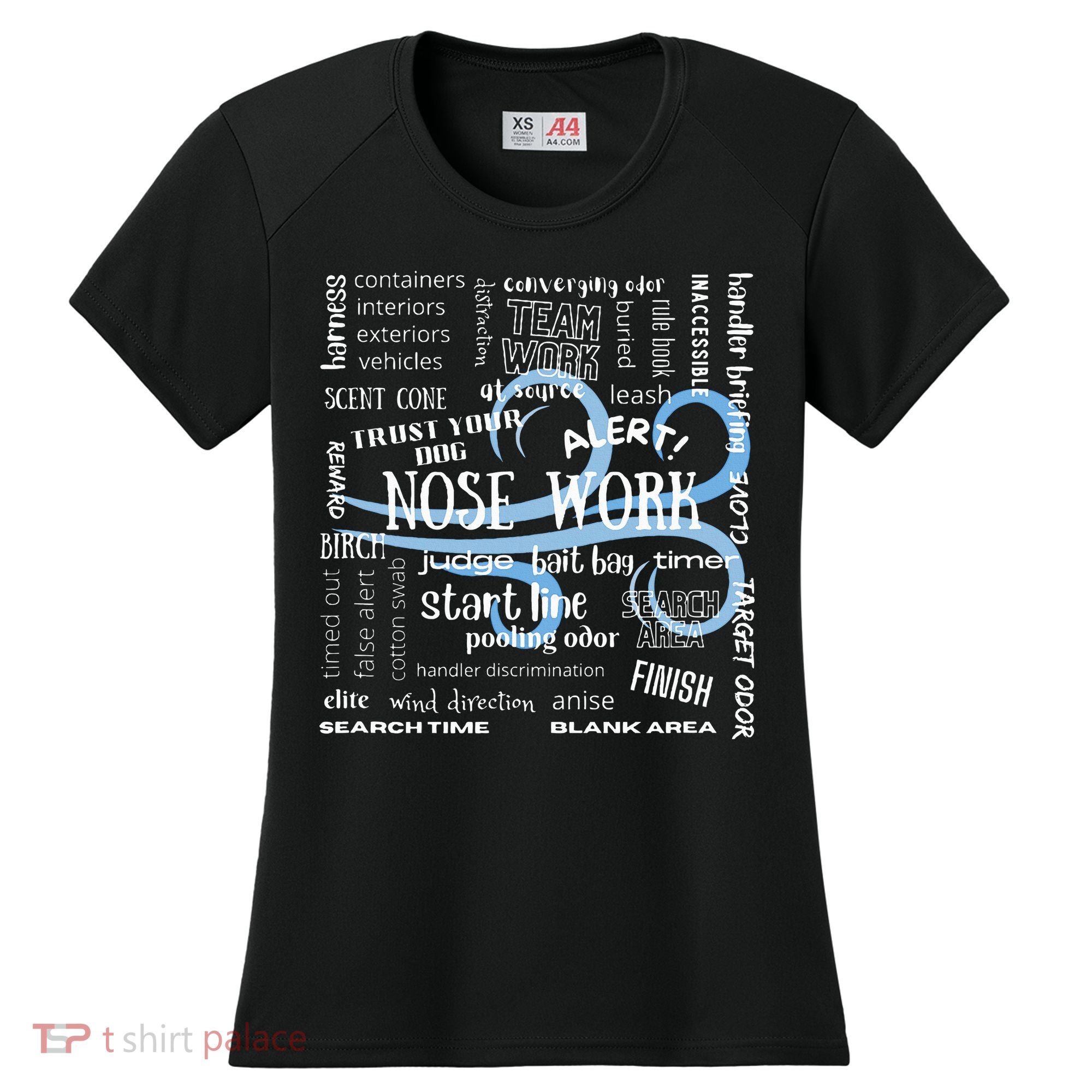 Canine Nosework Sniffer Dog Women's Cooling Performance Crew T-Shirt
