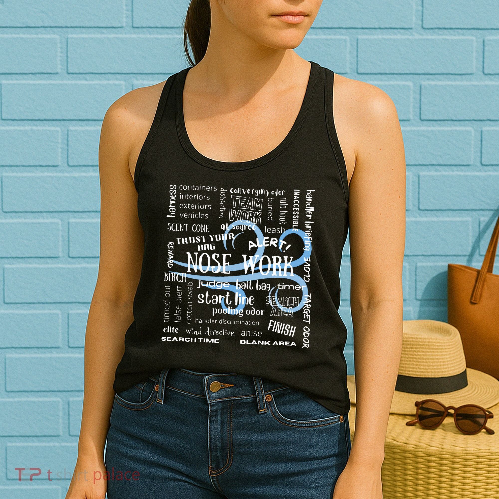 Canine Nosework Sniffer Dog Women's Tank Top