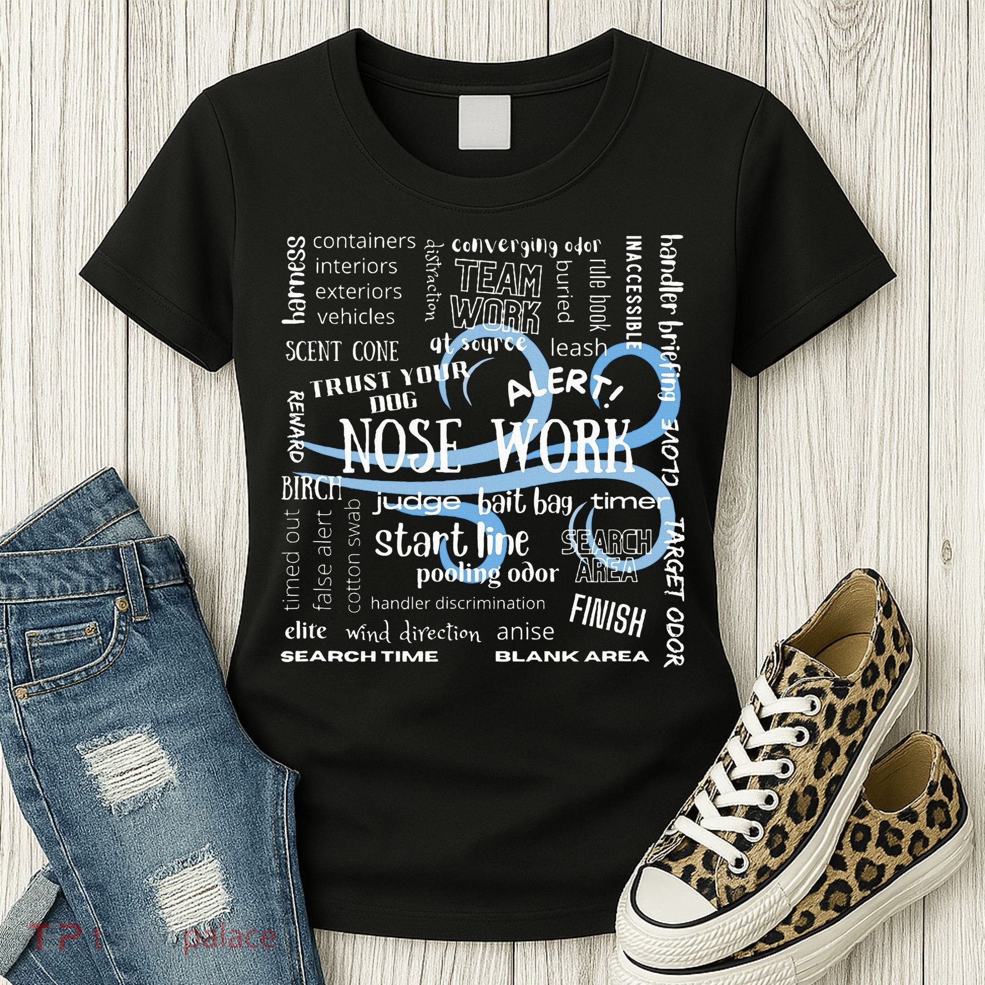 Canine Nosework Sniffer Dog Women's T-Shirt