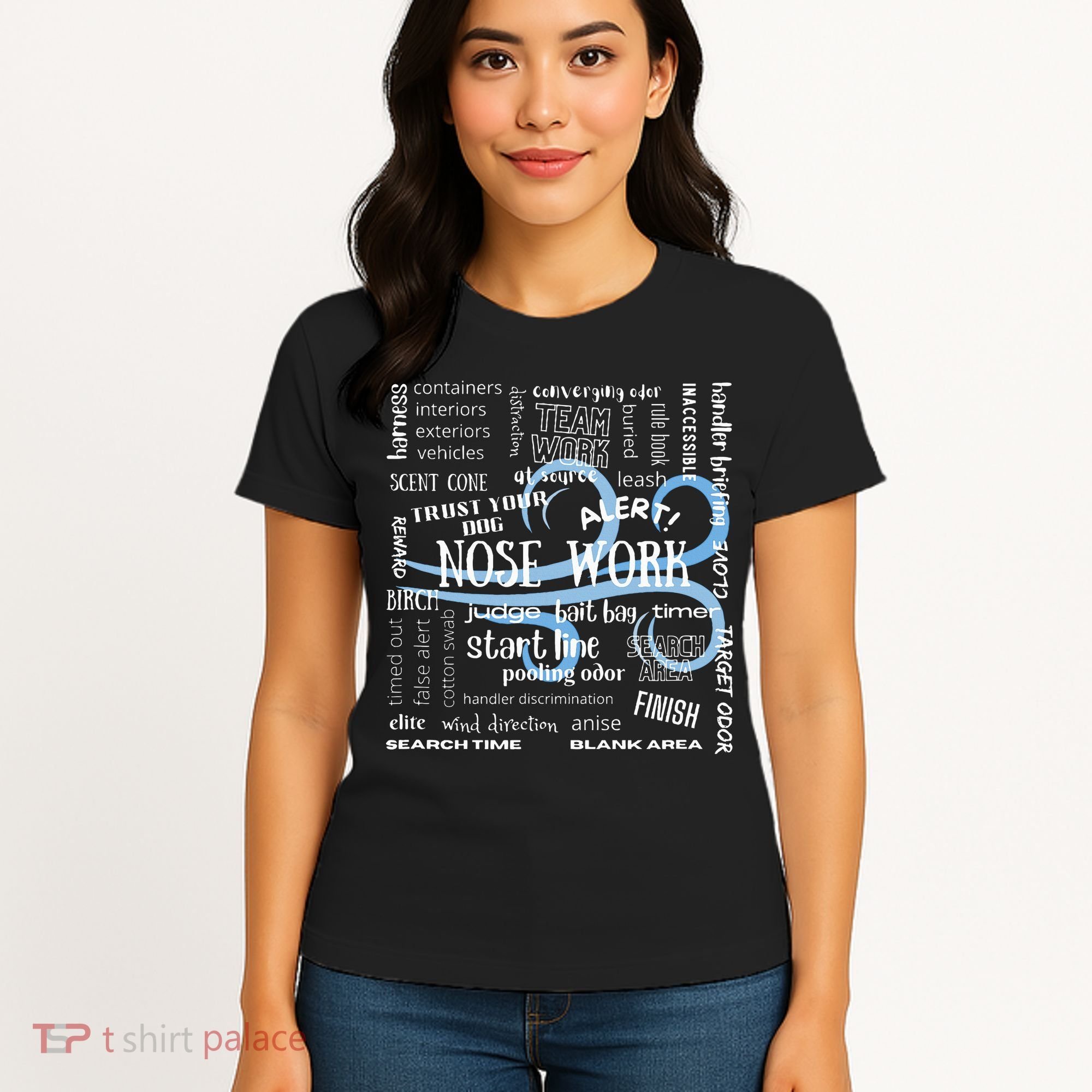 Canine Nosework Sniffer Dog Women's T-Shirt