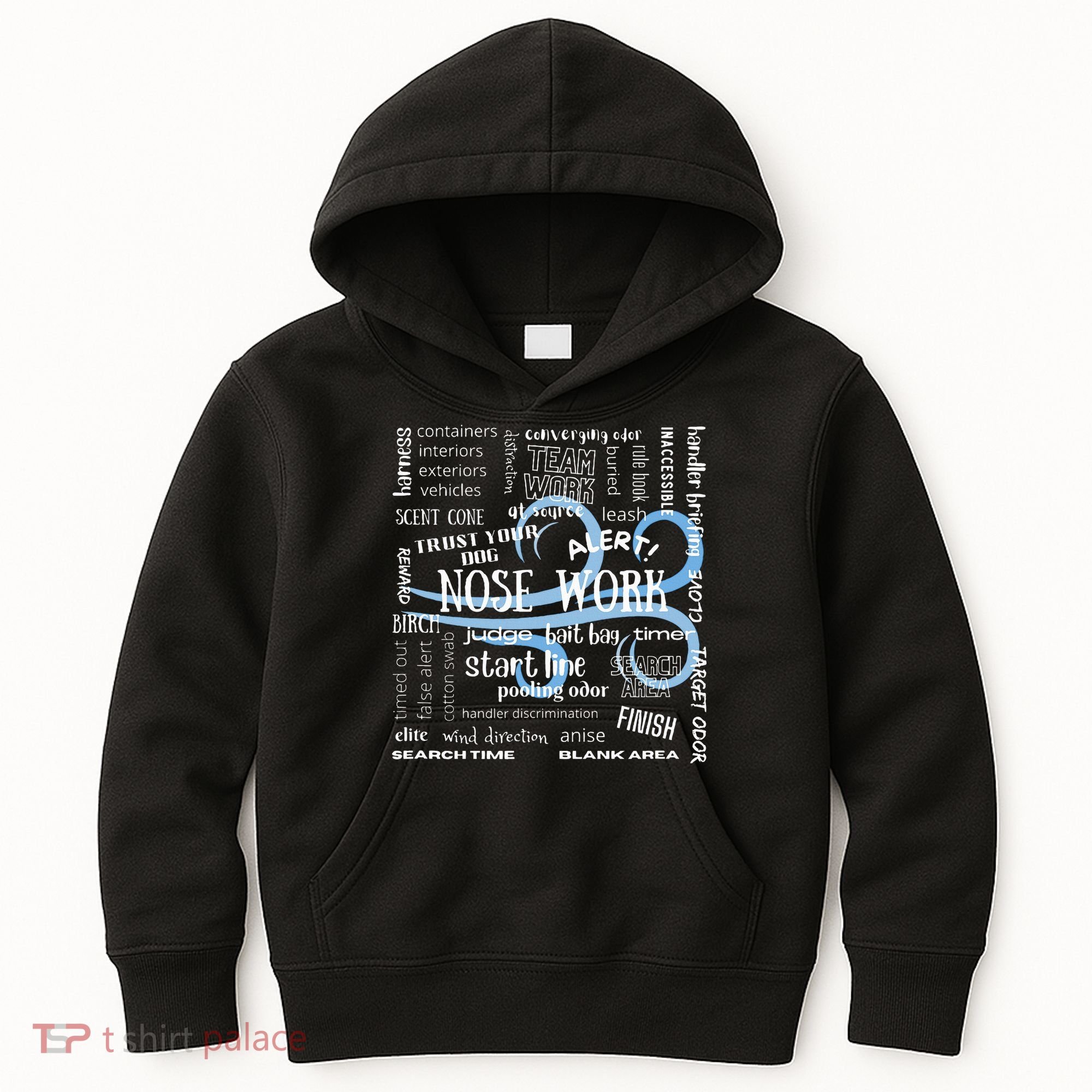 Canine Nosework Sniffer Dog Kids Hoodie