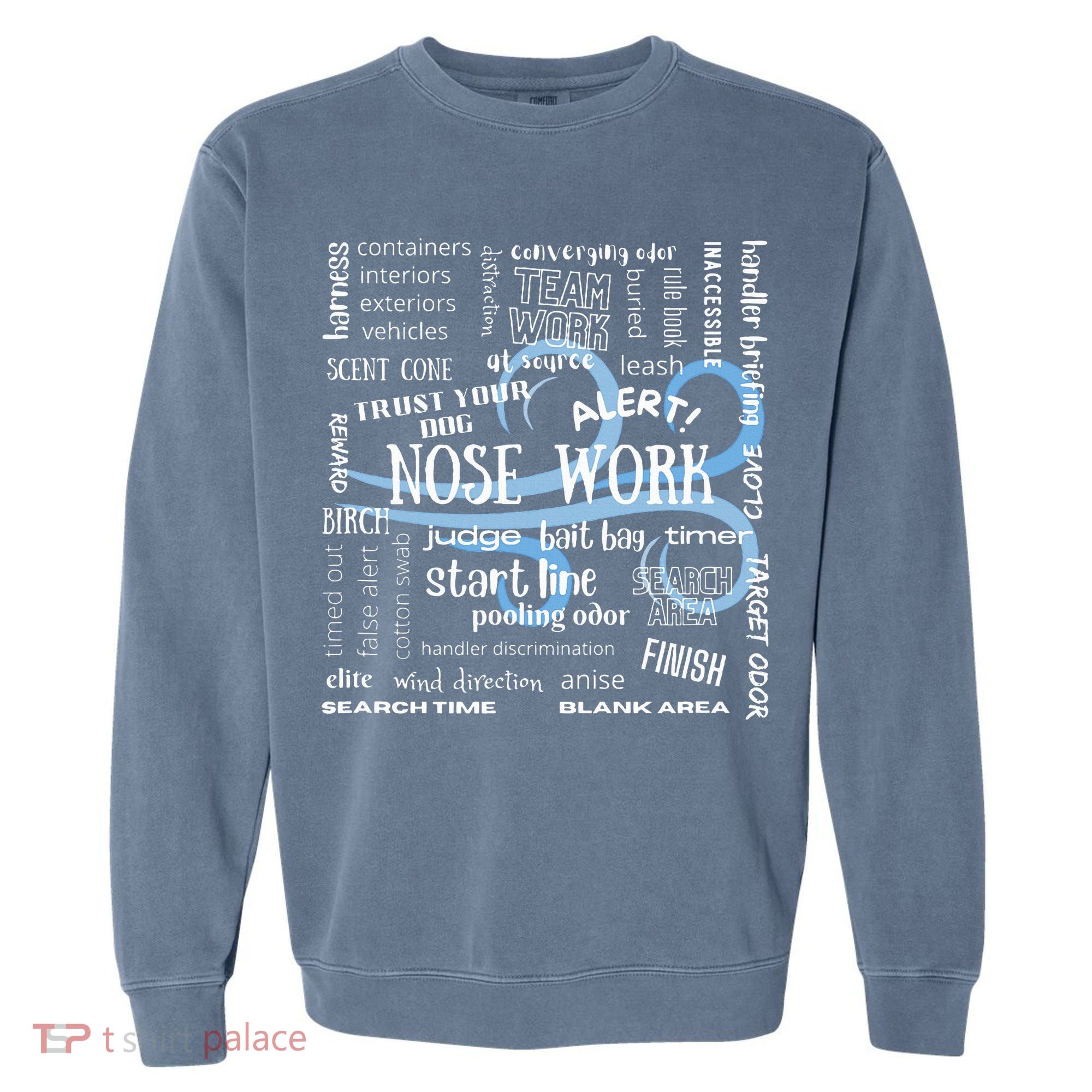 Canine Nosework Sniffer Dog Garment-Dyed Sweatshirt