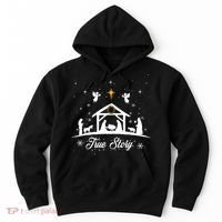 Christmas Nativity True Story Nativity Scene Gifts Hoodie thumb 0