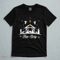 Christmas Nativity True Story Nativity Scene Gifts T-Shirt thumb 5
