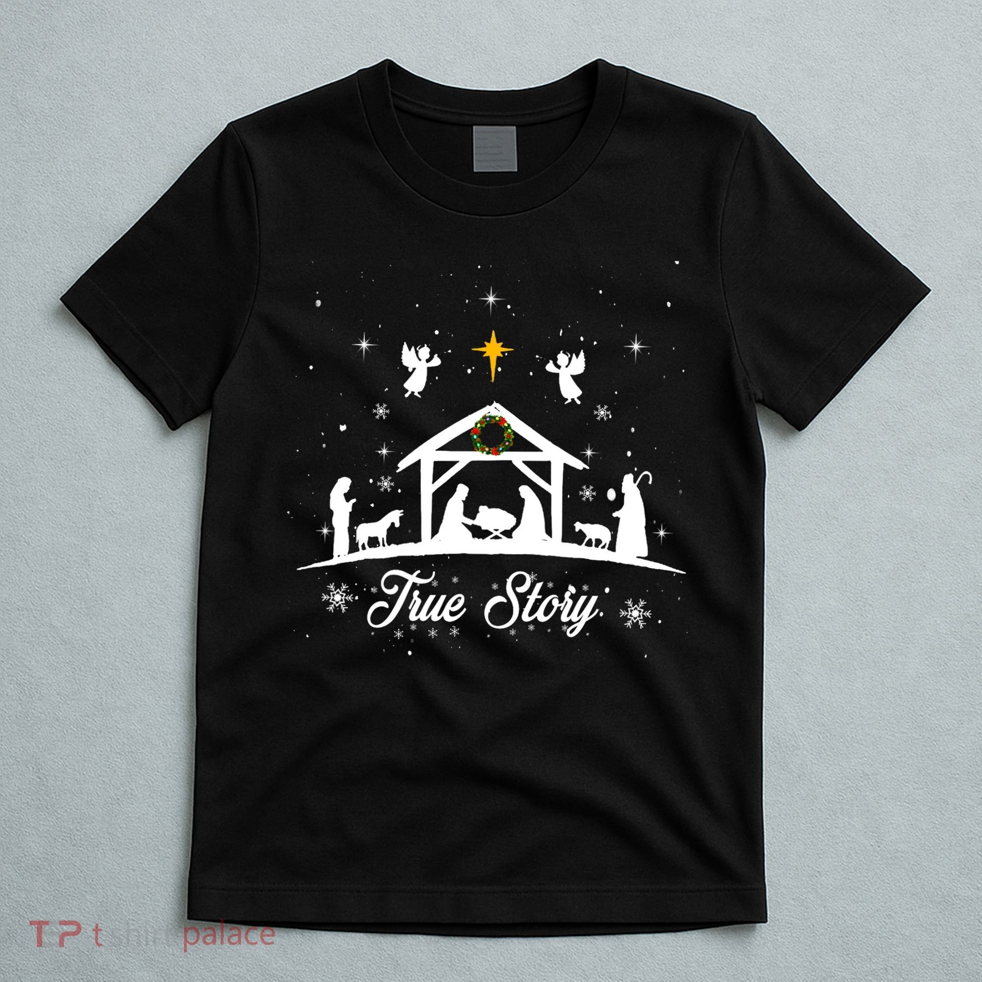 Christmas Nativity True Story Nativity Scene Gifts T-Shirt