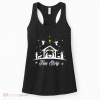 Christmas Nativity True Story Nativity Scene Gifts Women's Tank Top thumb 0